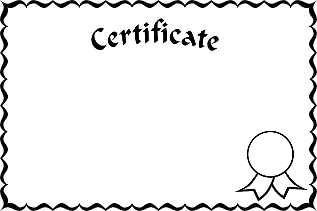 certifikát s pečetí